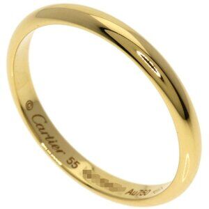 Cartier Wedding Band 55 Ring 18K Yellow Gold